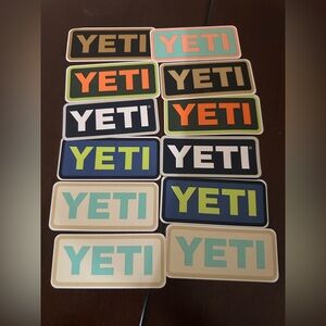 Yeti Multicolor Logo Sticker Set